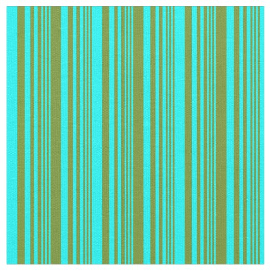 Grünes und Aqua-Liniertes/gestreiftes Muster Stoff (Nahaufnahme)