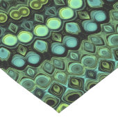 Grünes und Aquamarines Kaleidoskop Mandala Pattern Großer Tischläufer (Ecke)