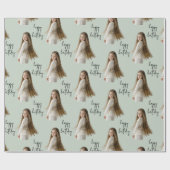 Grünes und benutzerdefiniertes Foto mit weichem Hi Geschenkpapier (Flach)