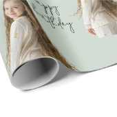 Grünes und benutzerdefiniertes Foto mit weichem Hi Geschenkpapier (Rolleneckpunkt)