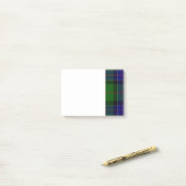 Grünes und Blaues Clan Sinclair Tartan Post-it Klebezettel (Auf Schreibtisch)