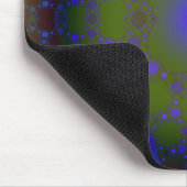Grünes und blaues Fraktal Mousepad (Ecke)