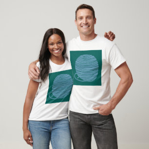 Grünes und Blaues Garnknäuel T-Shirt