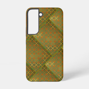 Grünes und blaues geometrisches Abstrakt Samsung Galaxy Hülle