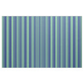 Grünes und blaues Linse/Streifenmuster Stoff (Fat Quarter (45,7 x 55,9 cm))