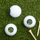 Grünes und blaues Riesenrad Golfball (Insitu Gras)
