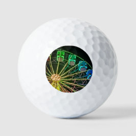 Grünes und blaues Riesenrad Golfball