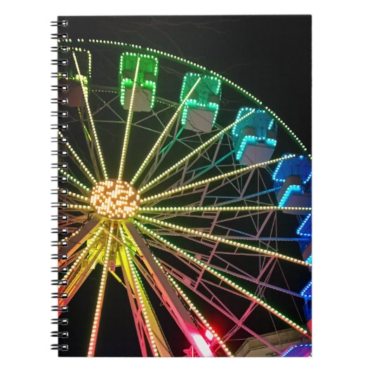 Grünes und blaues Riesenrad Notizblock (Vorderseite)