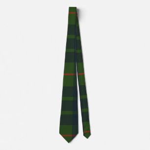 Grünes und blaues Tartan-Karomuster Krawatte