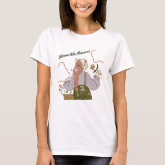 Grünes und braunes ästhetisches Mädchen-T-Shirt T-Shirt
