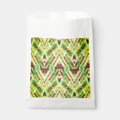 Grünes und braunes Muster Geschenktütchen (Vorderseite)