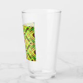 Grünes und braunes Muster Glas (Links)