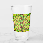 Grünes und braunes Muster Glas (Vorderseite)