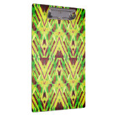 Grünes und braunes Muster Klemmbrett (Rechts)