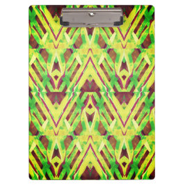 Grünes und braunes Muster Klemmbrett