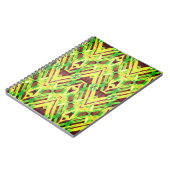 Grünes und braunes Muster Notizblock (Linke Seite)