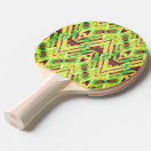 Grünes und braunes Muster Tischtennis Schläger (Vorderseite)