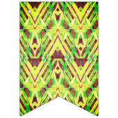 Grünes und braunes Muster Wimpelkette (Erste Fahne)