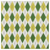 Grünes und gelbes Rauten-Muster Stoff (Muster)