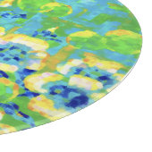 Grünes und gelbes Sommertablett Schneidebrett (Ecke)