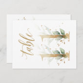 Grünes und goldenes Blattwerk, Tabelle 11, Tischnu Postkarte (Vorne/Hinten)