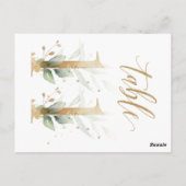 Grünes und goldenes Blattwerk, Tabelle 11, Tischnu Postkarte (Rückseite)