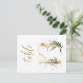 Grünes und goldenes Blattwerk, Tabelle 13, Tischnu Postkarte (Stehend Vorderseite)