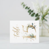 Grünes und goldenes Blattwerk, Tabelle 15, Tischnu Postkarte (Stehend Vorderseite)