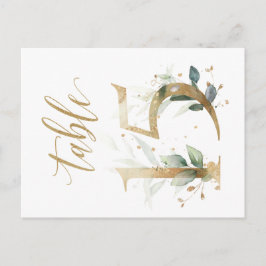 Grünes und goldenes Blattwerk, Tabelle 15, Tischnu Postkarte