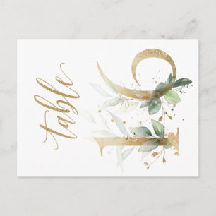 Grünes und goldenes Blattwerk, Tabelle 16, Tischnu Postkarte