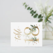 Grünes und goldenes Blattwerk, Tabelle 18, Tischnu Postkarte (Stehend Vorderseite)