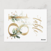 Grünes und goldenes Blattwerk, Tabelle 18, Tischnu Postkarte (Rückseite)