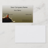 Grünes und graues Katzen-Nickerchen Visitenkarte (Vorne/Hinten)