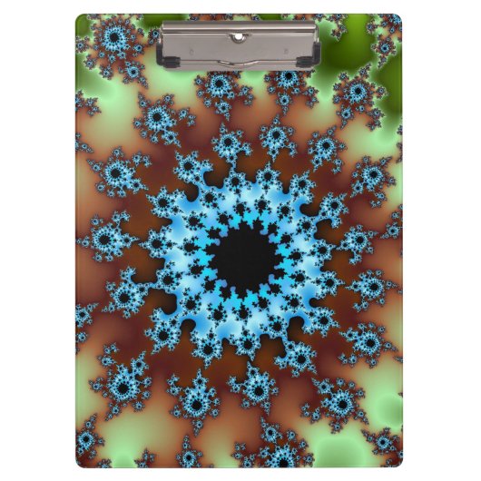 Grünes und helles blaues Auge Klemmbrett (Vorderseite)