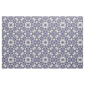 Grünes und lila Blumendamast-Muster Stoff (Fat Quarter (45,7 x 55,9 cm))