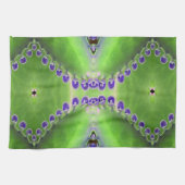 Grünes und Lila Design Handtuch (Horizontal)