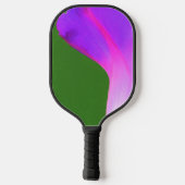 Grünes und Lila Design Pickleball Schläger (Rückseite)