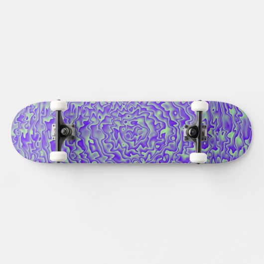 Grünes und Lila Design Skateboard (Horizontal)
