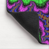 Grünes und Lila Getriebe Mousepad (Ecke)