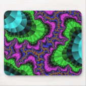 Grünes und Lila Getriebe Mousepad (Vorne)
