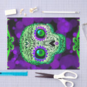 Grünes und Lila Halloween-Party Seidenpapier (Handwerk)