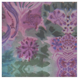 Grünes und lila Muster Stoff