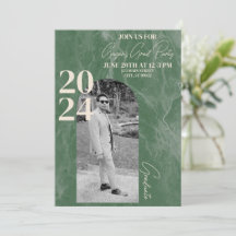 Grünes und modernes GraduiertenParty