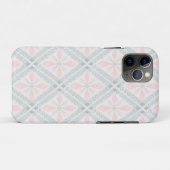 Grünes und rosa Pastell-Diamantmuster Case-Mate iPhone Hülle (Rückseite (Horizontal))