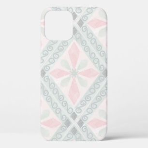 Grünes und rosa pastellfarbenes Diamantmuster Case-Mate iPhone Hülle