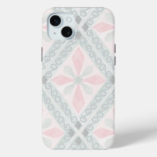 Grünes und rosa pastellfarbenes Diamantmuster Case-Mate iPhone Hülle