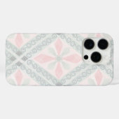 Grünes und rosa pastellfarbenes Diamantmuster Case-Mate iPhone Hülle (Rückseite (Horizontal))