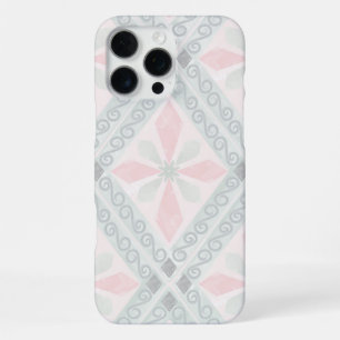 Grünes und rosa pastellfarbenes Diamantmuster iPhone 16 Pro Max Hülle