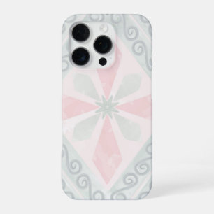 Grünes und rosa pastellfarbenes Diamantmuster iPhone 16 Pro Hülle