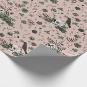 Grünes und rosa Totenkopfmuster St. Patricks Day G Geschenkpapier (Ecke)